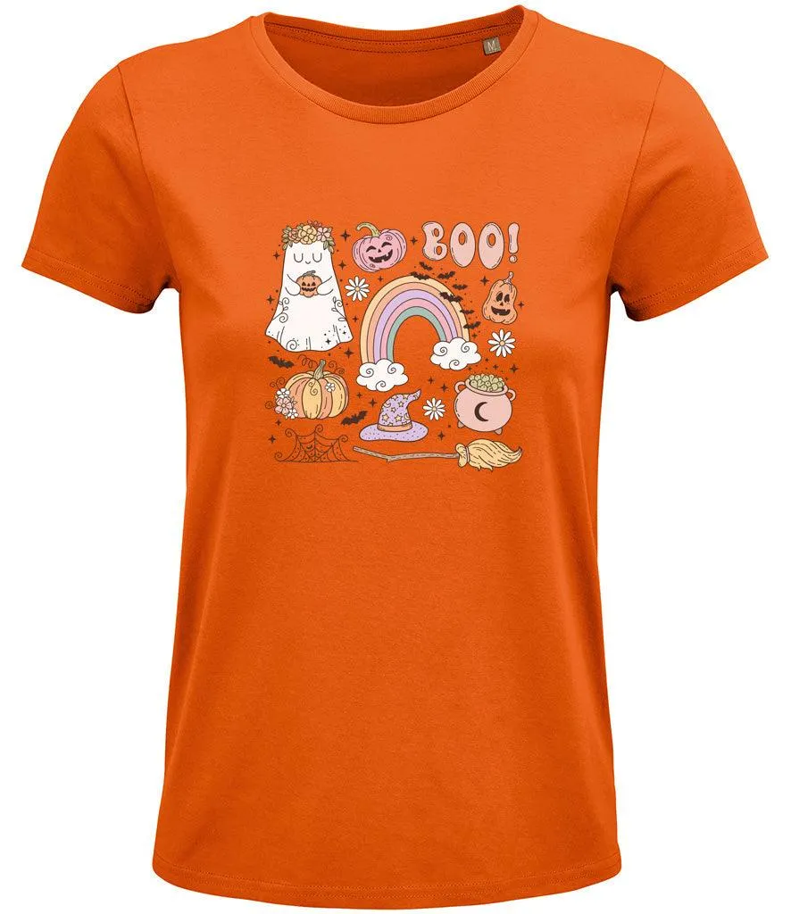Boo Halloween Ladies T-shirt