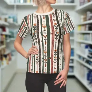 Botanical Bliss t Shirt for Women Chic Comfort