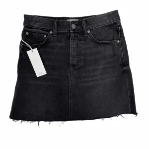 Boyish The Corey Denim High Rise Mini Skirt 25