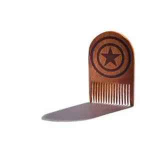 Captain America Wooden Beard Comb