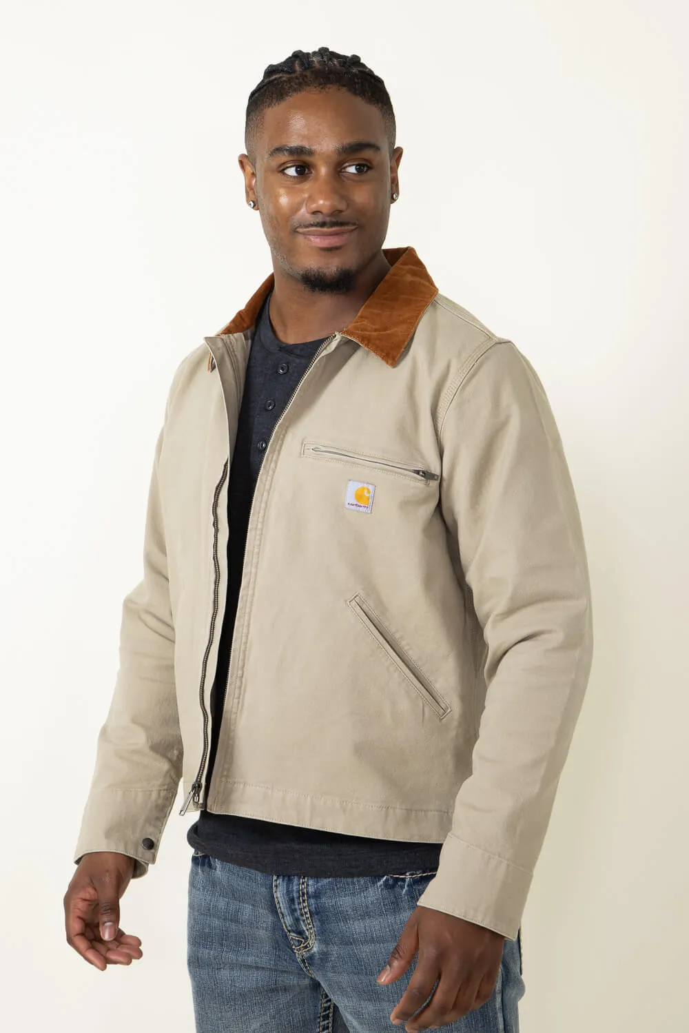 Carhartt Rugged Flex Duck Detroit Jacket for Men in Sand Dune | 106234-B73-SANDDUNE
