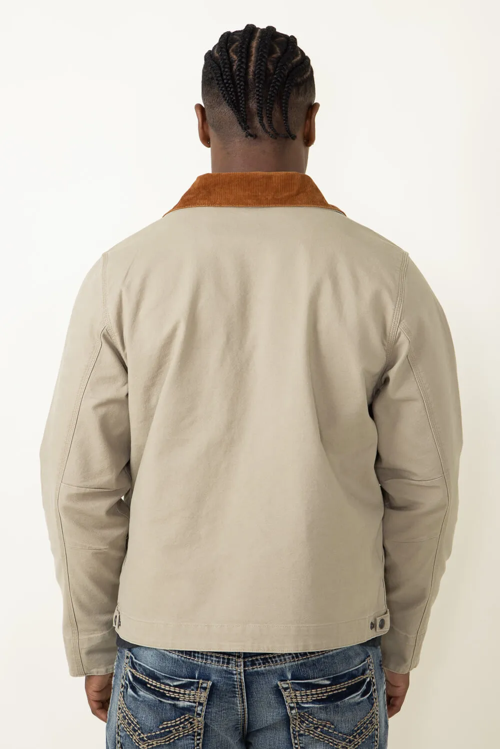 Carhartt Rugged Flex Duck Detroit Jacket for Men in Sand Dune | 106234-B73-SANDDUNE