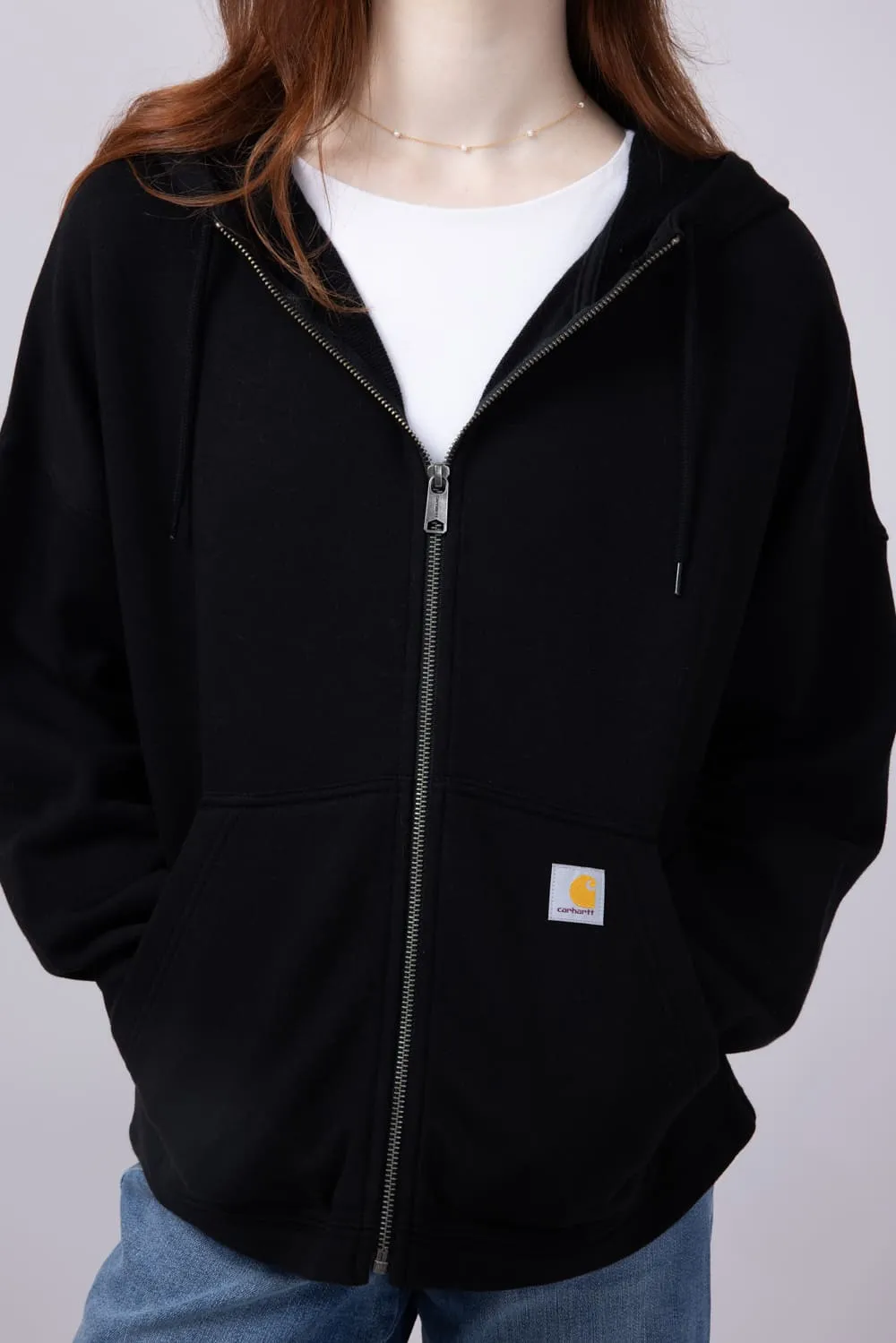 Carhartt Tencel Loose Fit Full Zip Jacket for Women in Black | 106837-N04