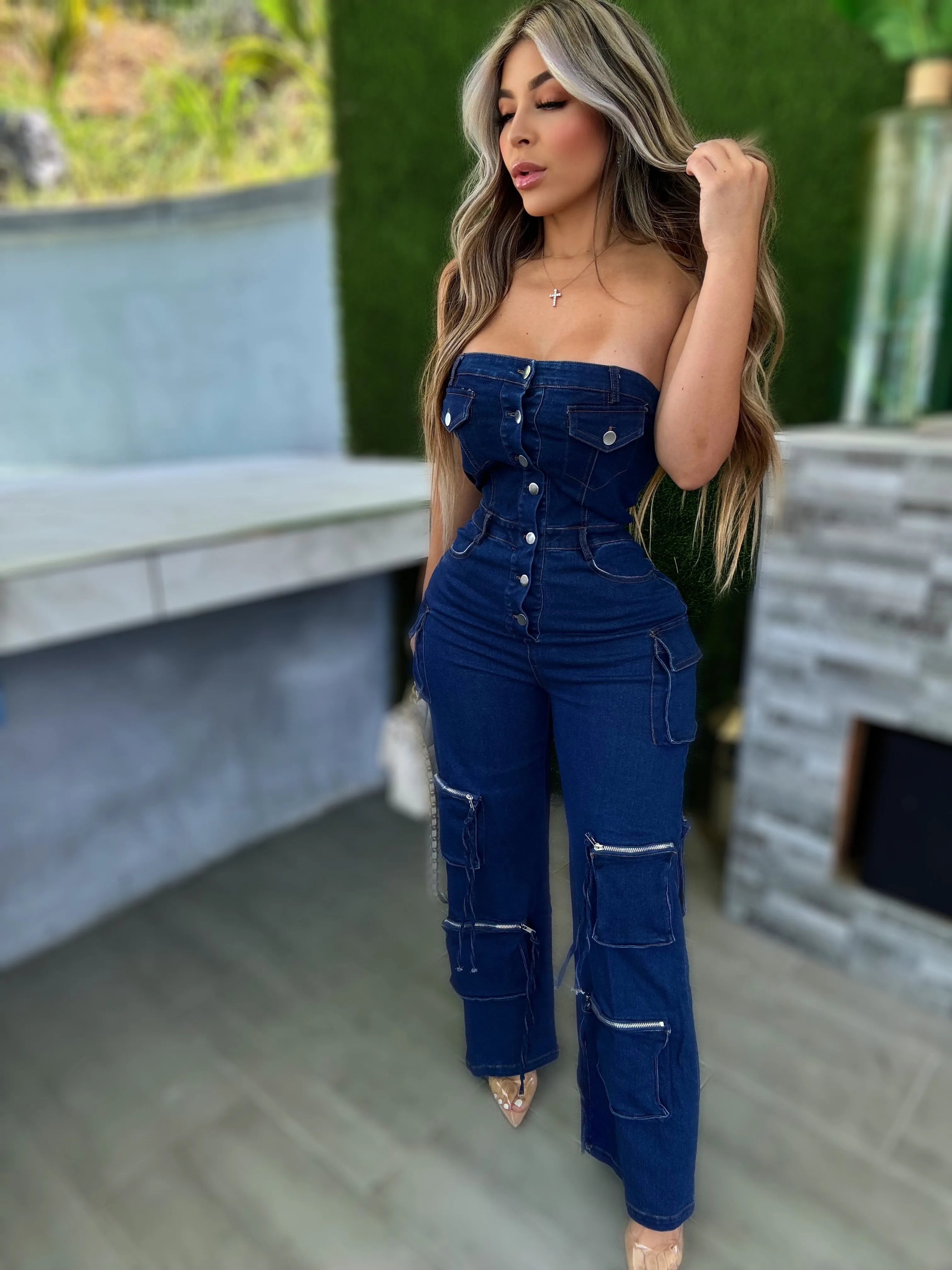 Chantal Denim Jumpsuit