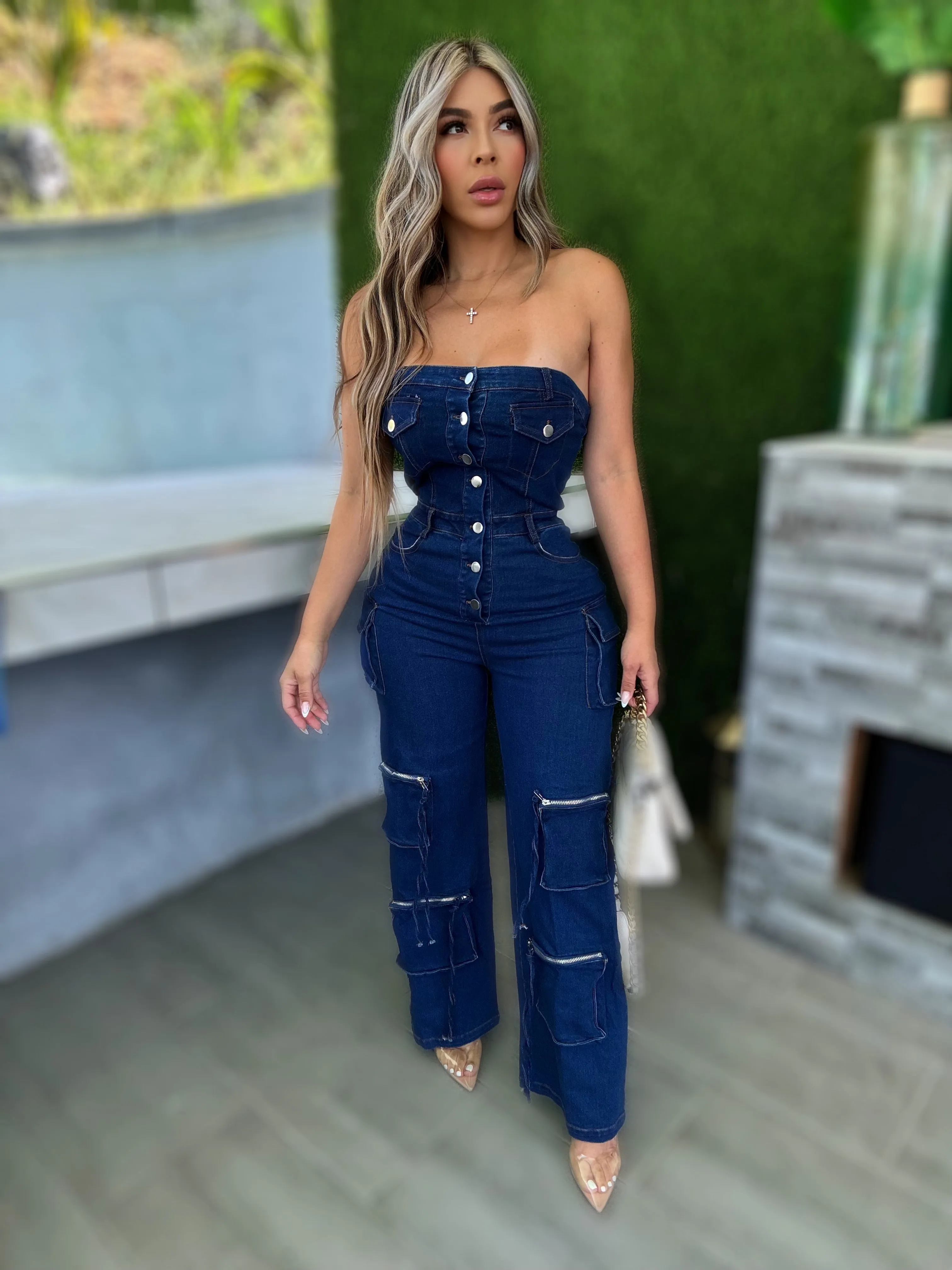 Chantal Denim Jumpsuit