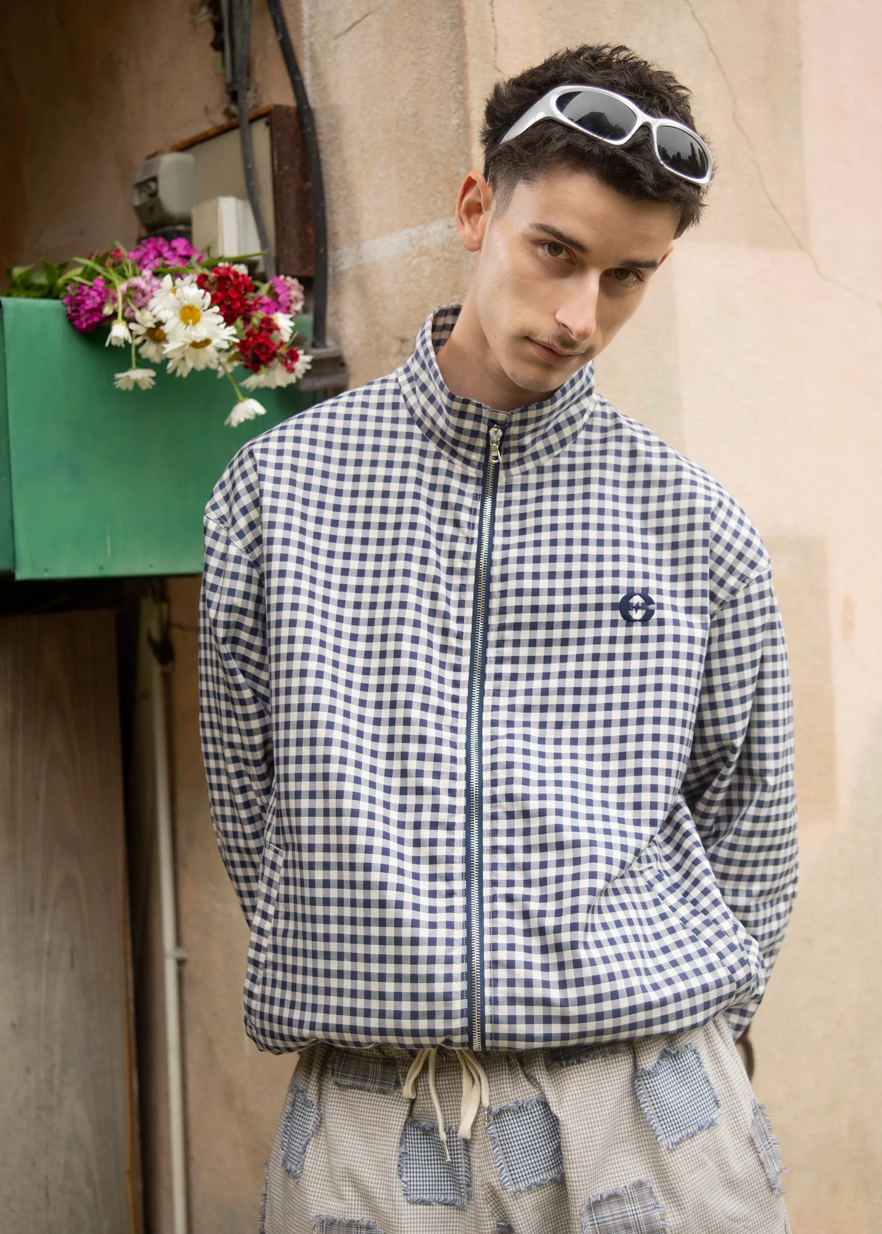 Checkered Flanello Track Jacket