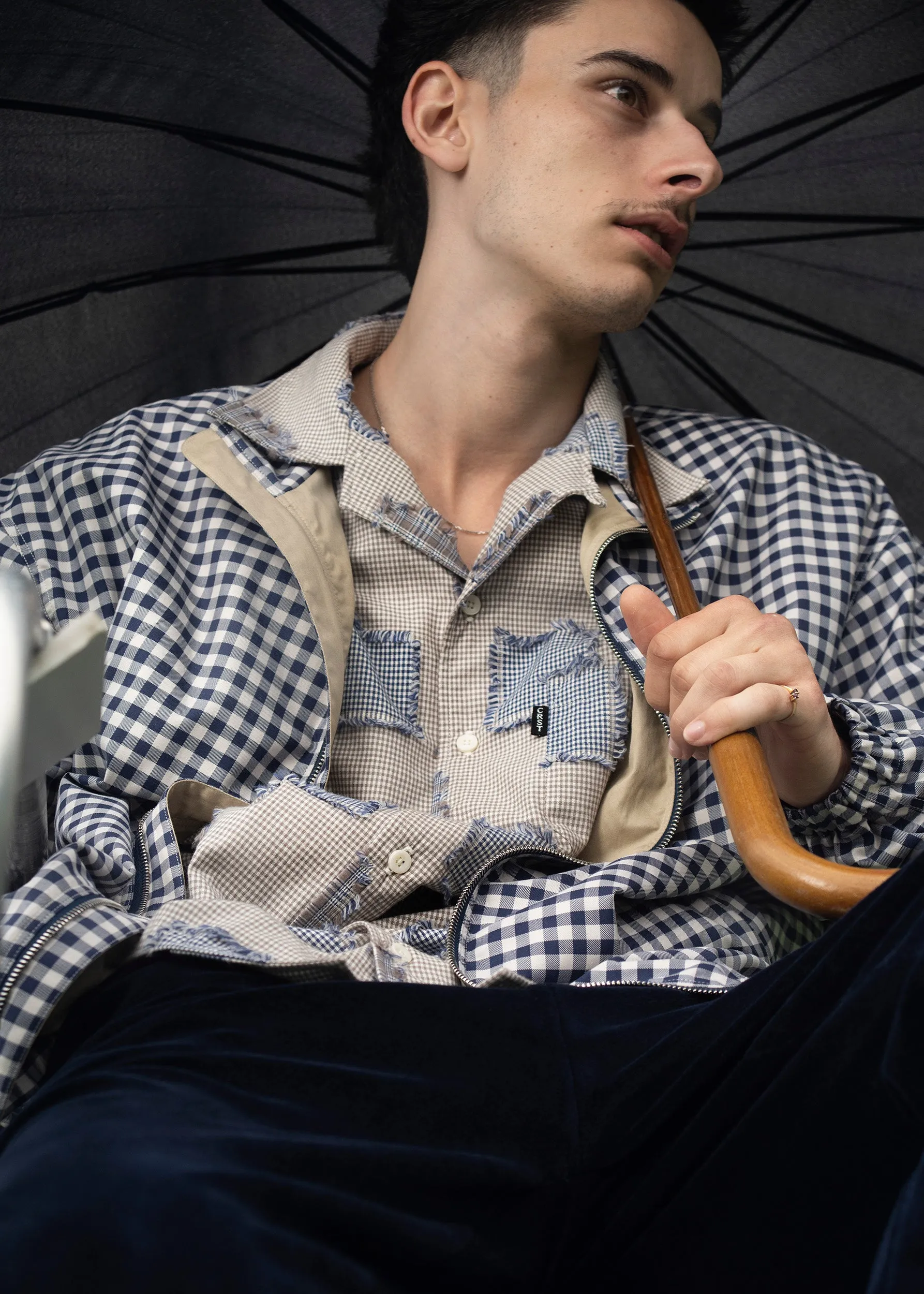 Checkered Flanello Track Jacket