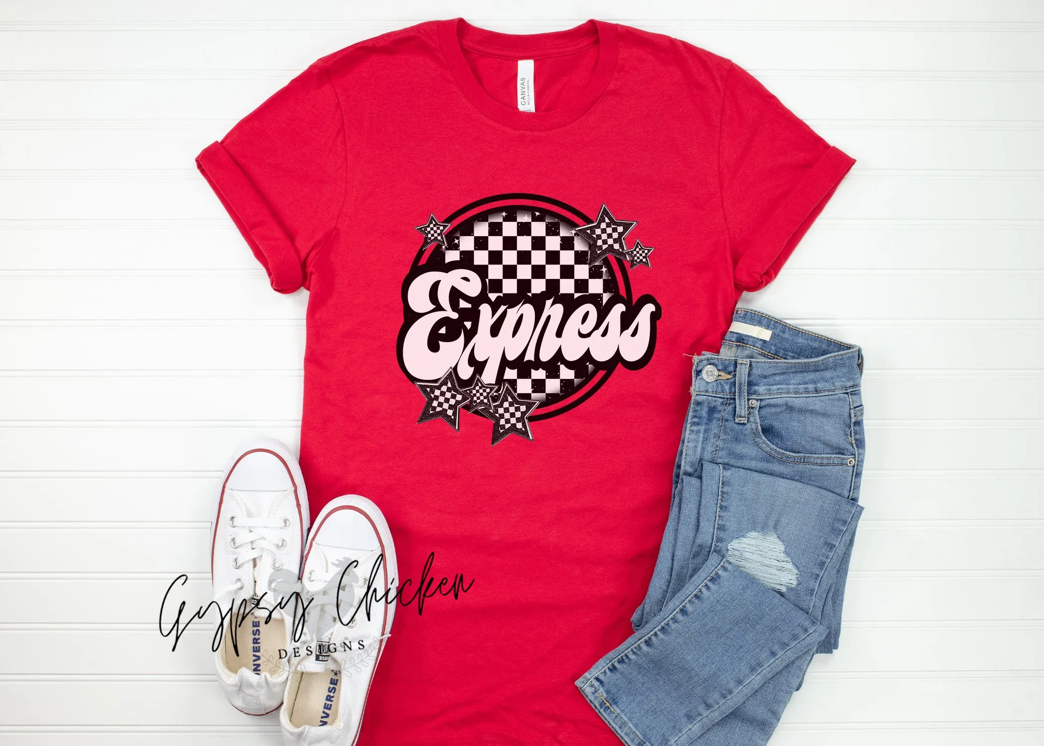 Checkers & Stars {Custom Mascot}