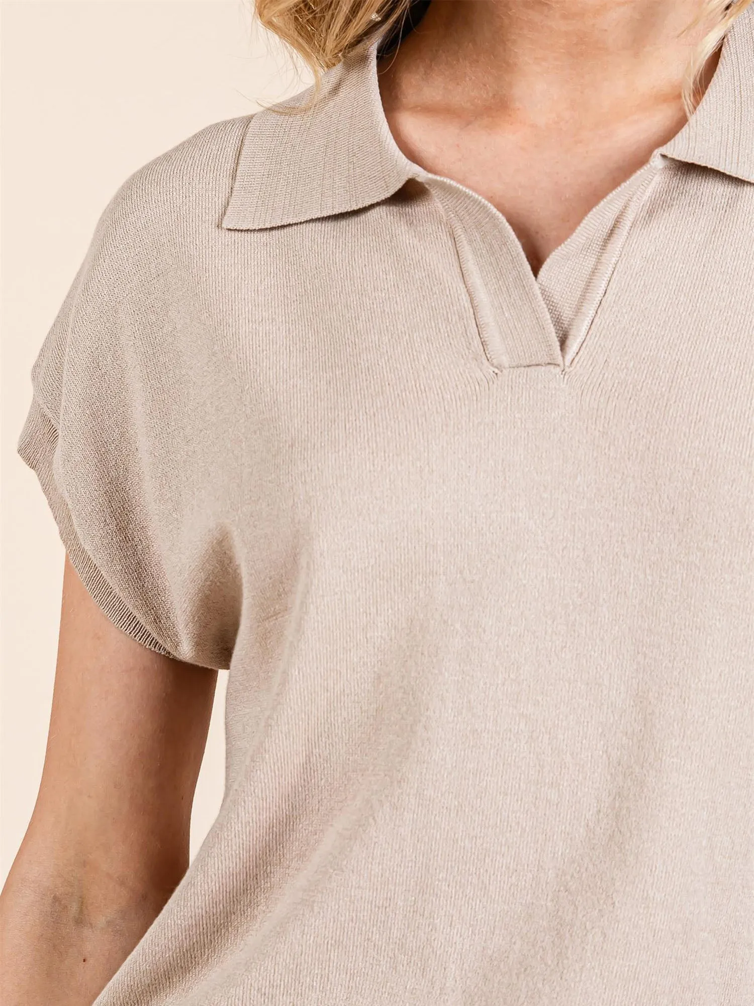Collared Solid Sweater Vest