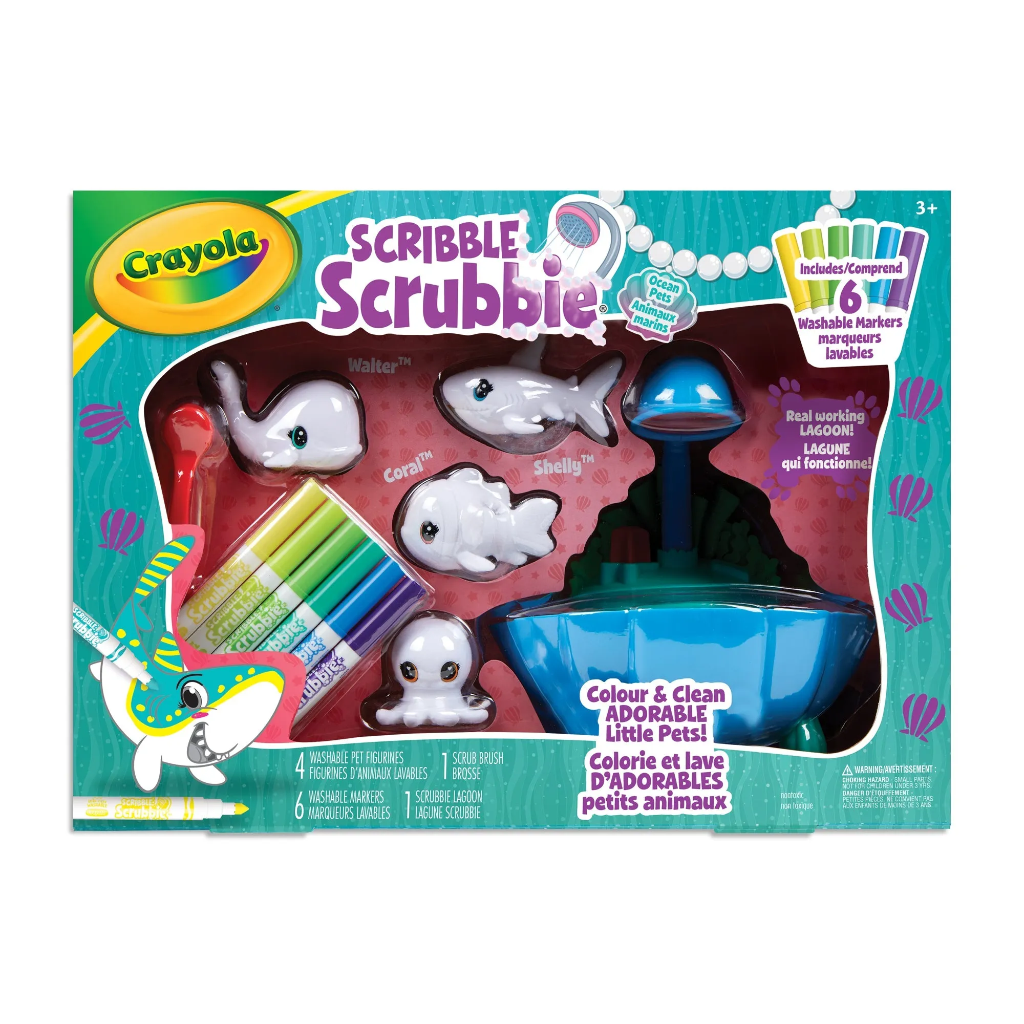 Crayola Scribble Scrubbie Ocean Pets: Lagoon Tub Set