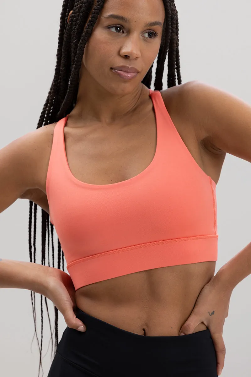 Criss-Cross Bra Peach
