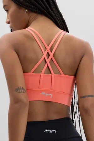Criss-Cross Bra Peach