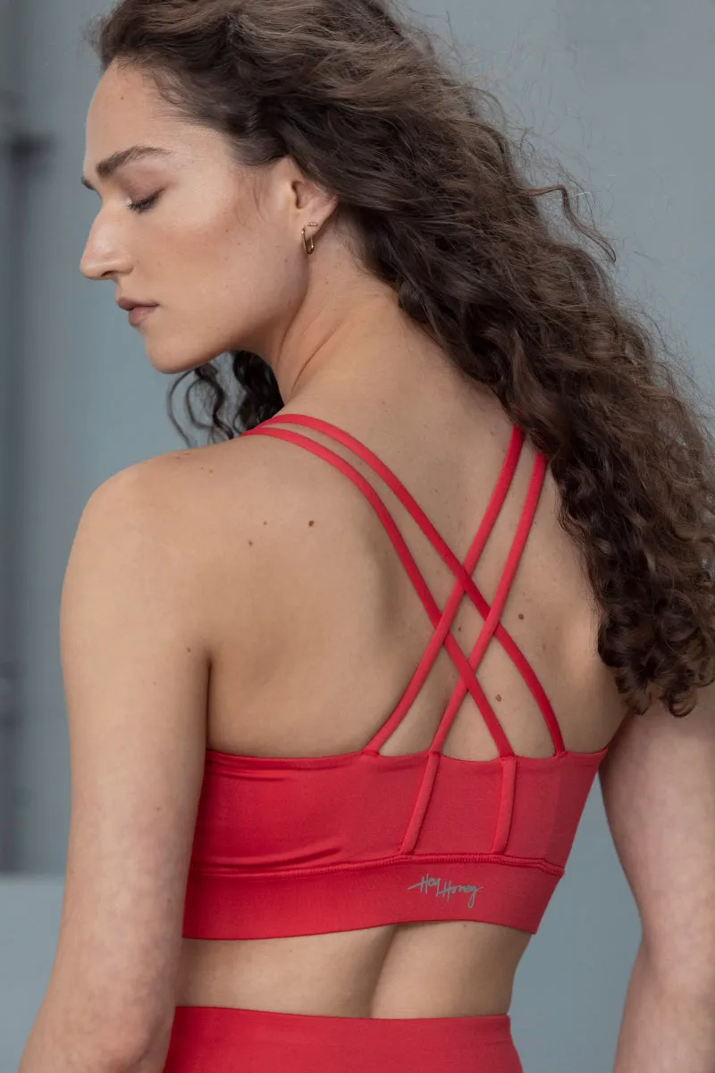 Criss-Cross Bra Unicolor