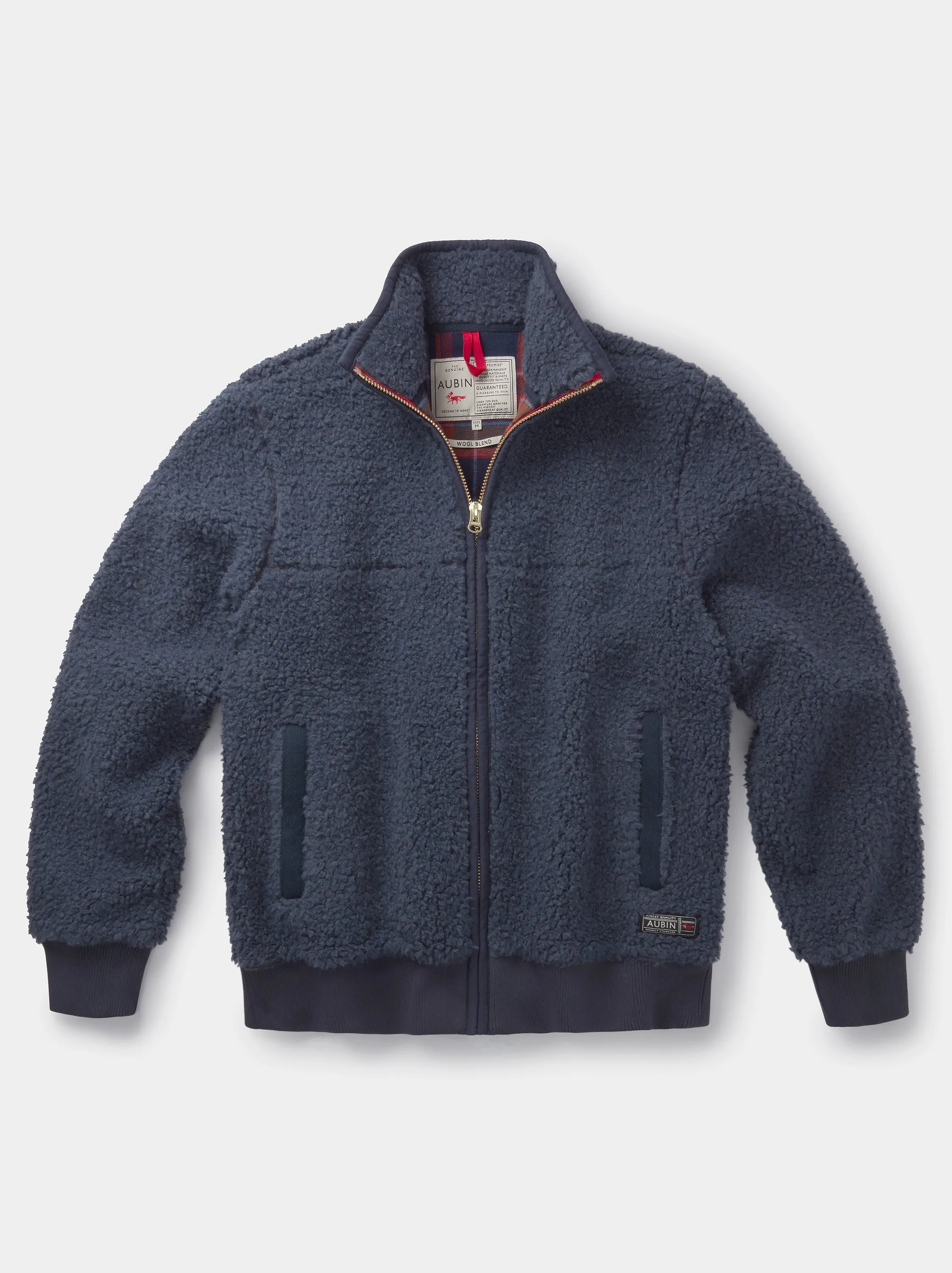 Croxby Zip Through Wool Blend Fleece