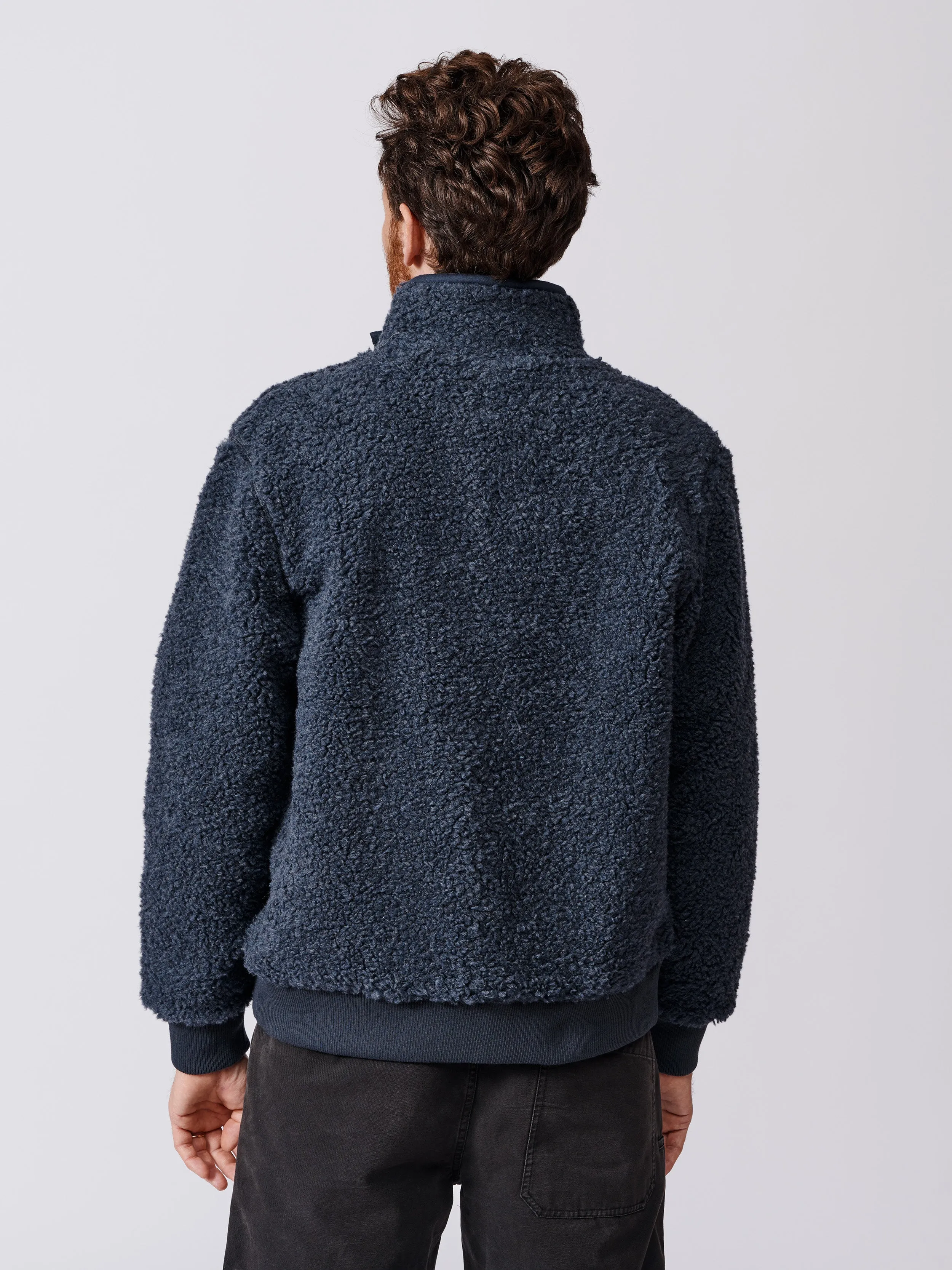 Croxby Zip Through Wool Blend Fleece