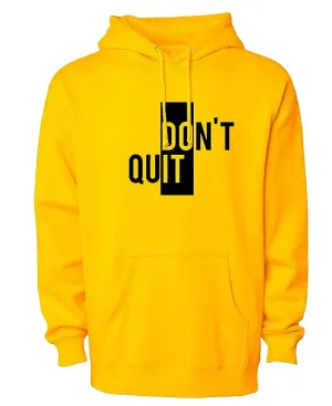 Don’t Quit Printed Winter Fleece Hoodie for Men