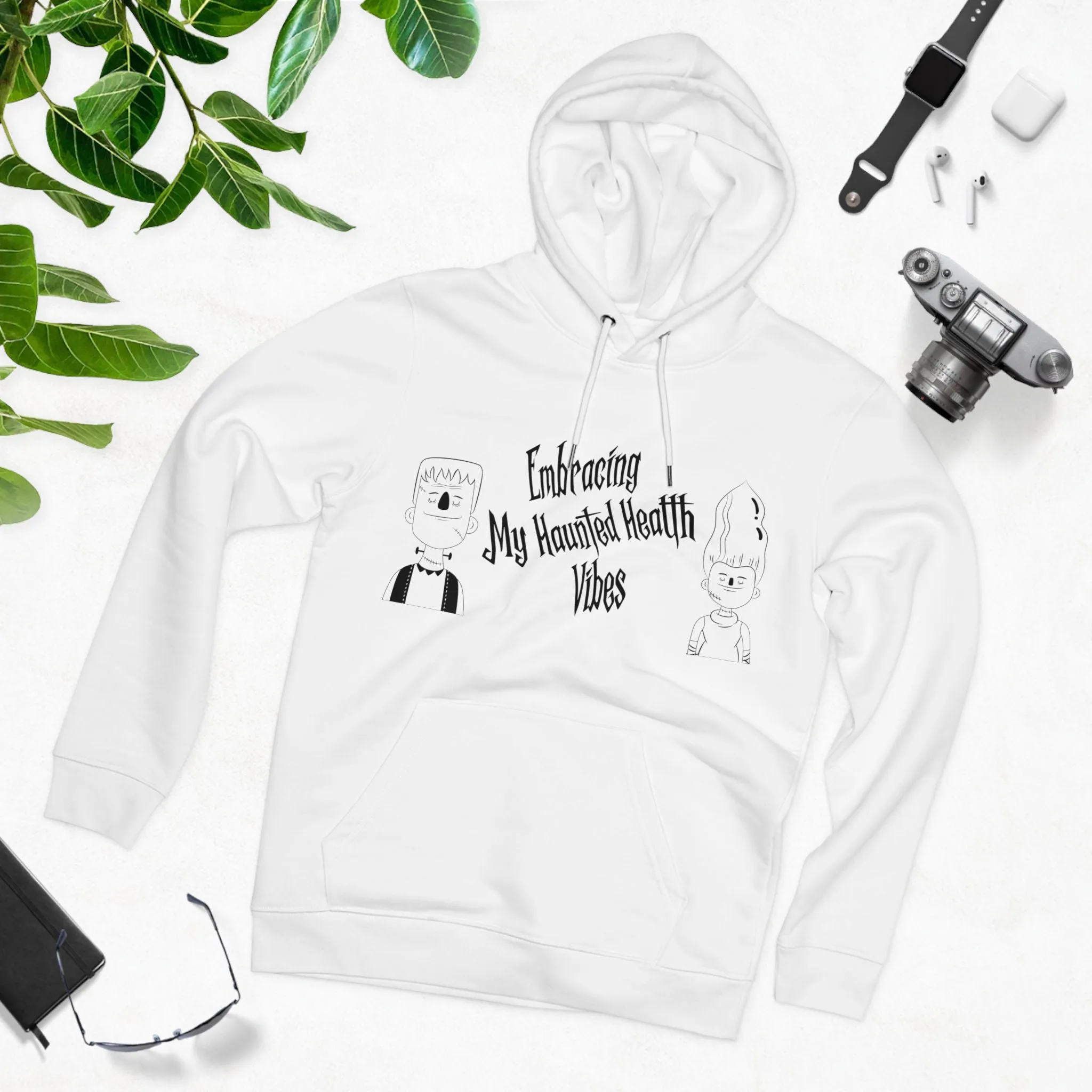 Embracing My Haunted Health Vibes in Pastel Aesthetic | Unisex Heavy Blend Organic Hoodie Sweatshirt