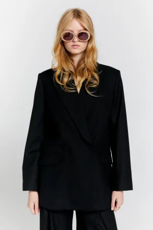Escapade Double Breasted Jacket Black