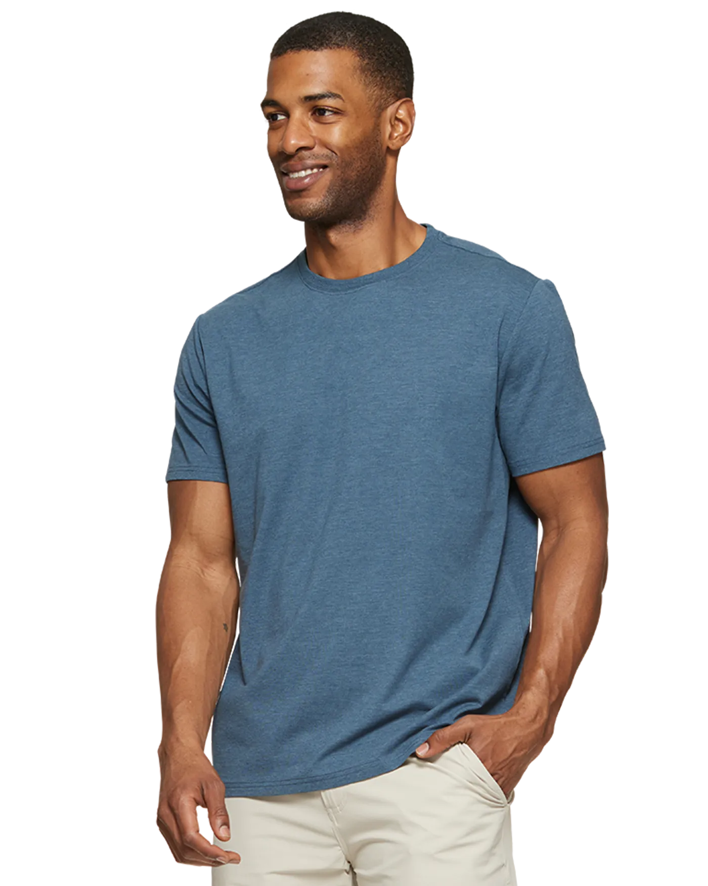 ESSENTIAL STRETCH COMFORT CREWNECK TEE