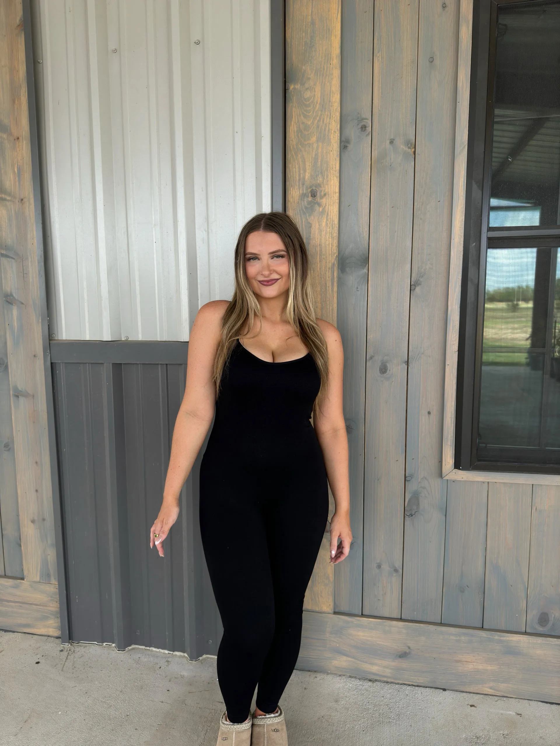 Everyday Seamless Jumpsuit - Black
