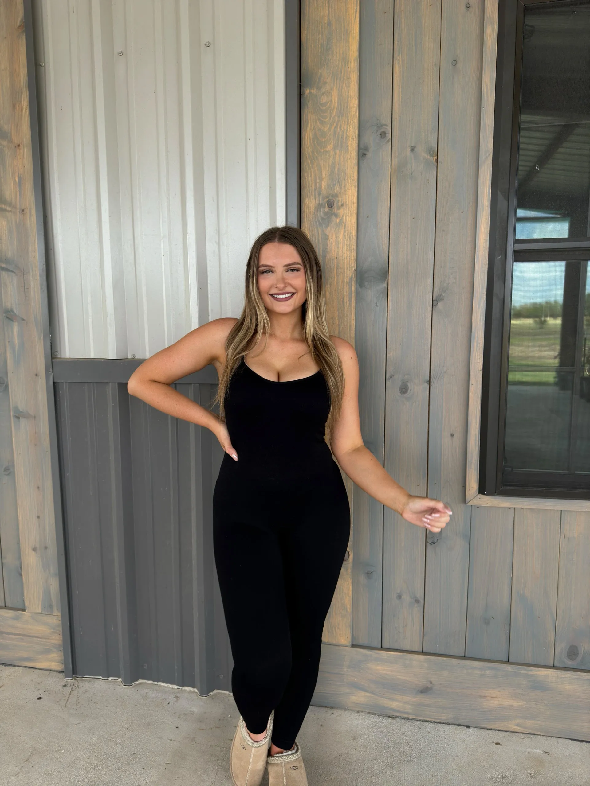Everyday Seamless Jumpsuit - Black