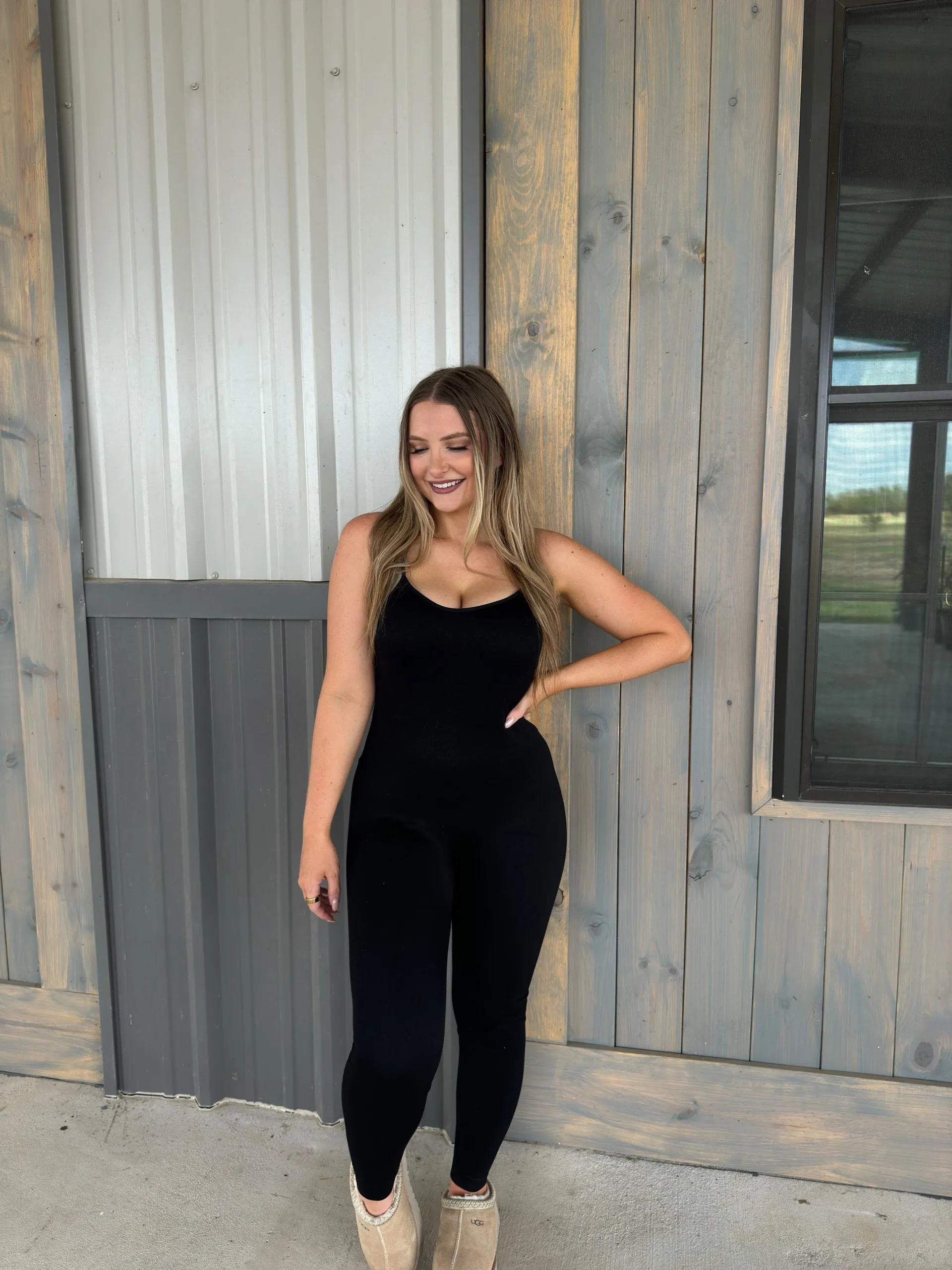 Everyday Seamless Jumpsuit - Black