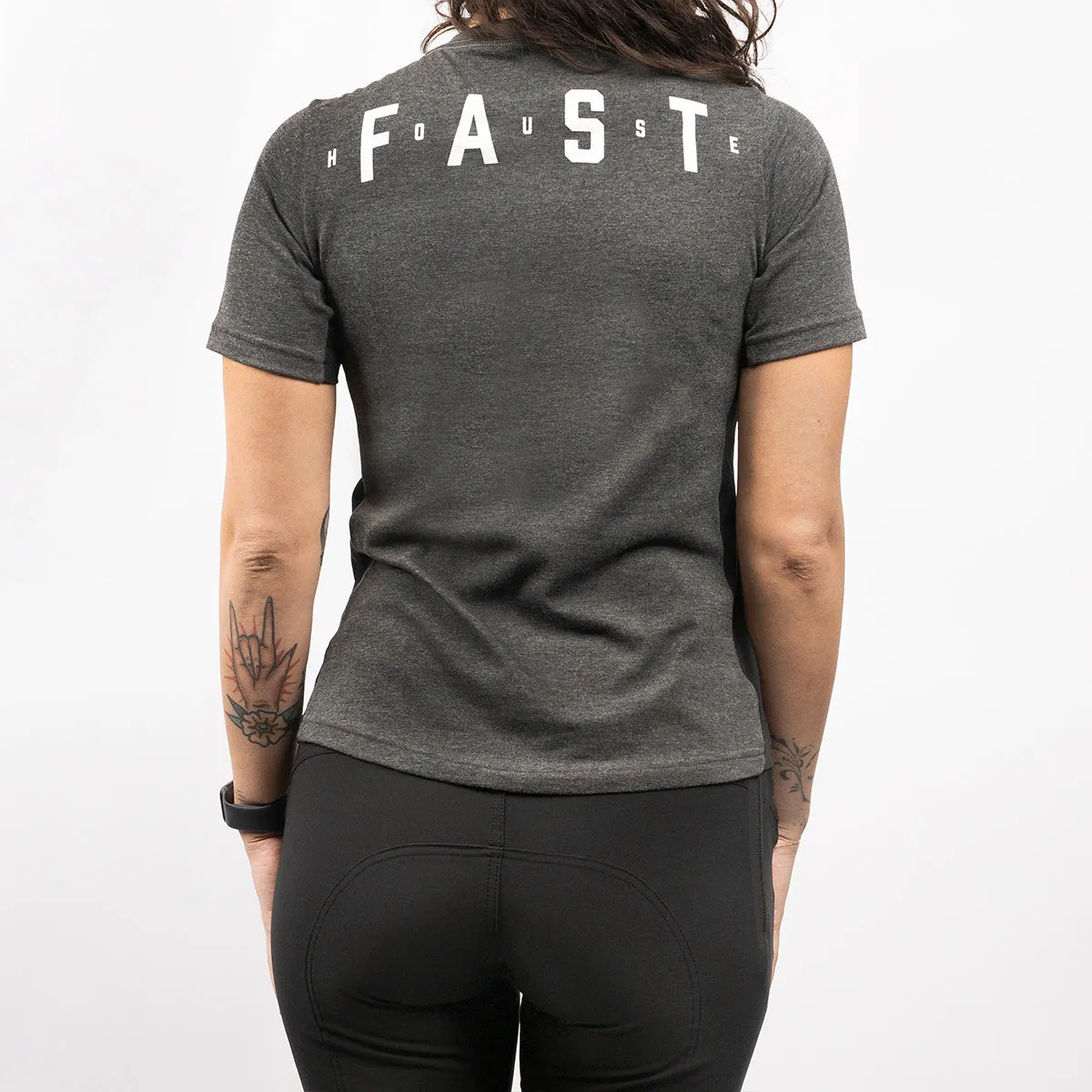 Evoke SS Women's Tech Tee - Charcoal Heather