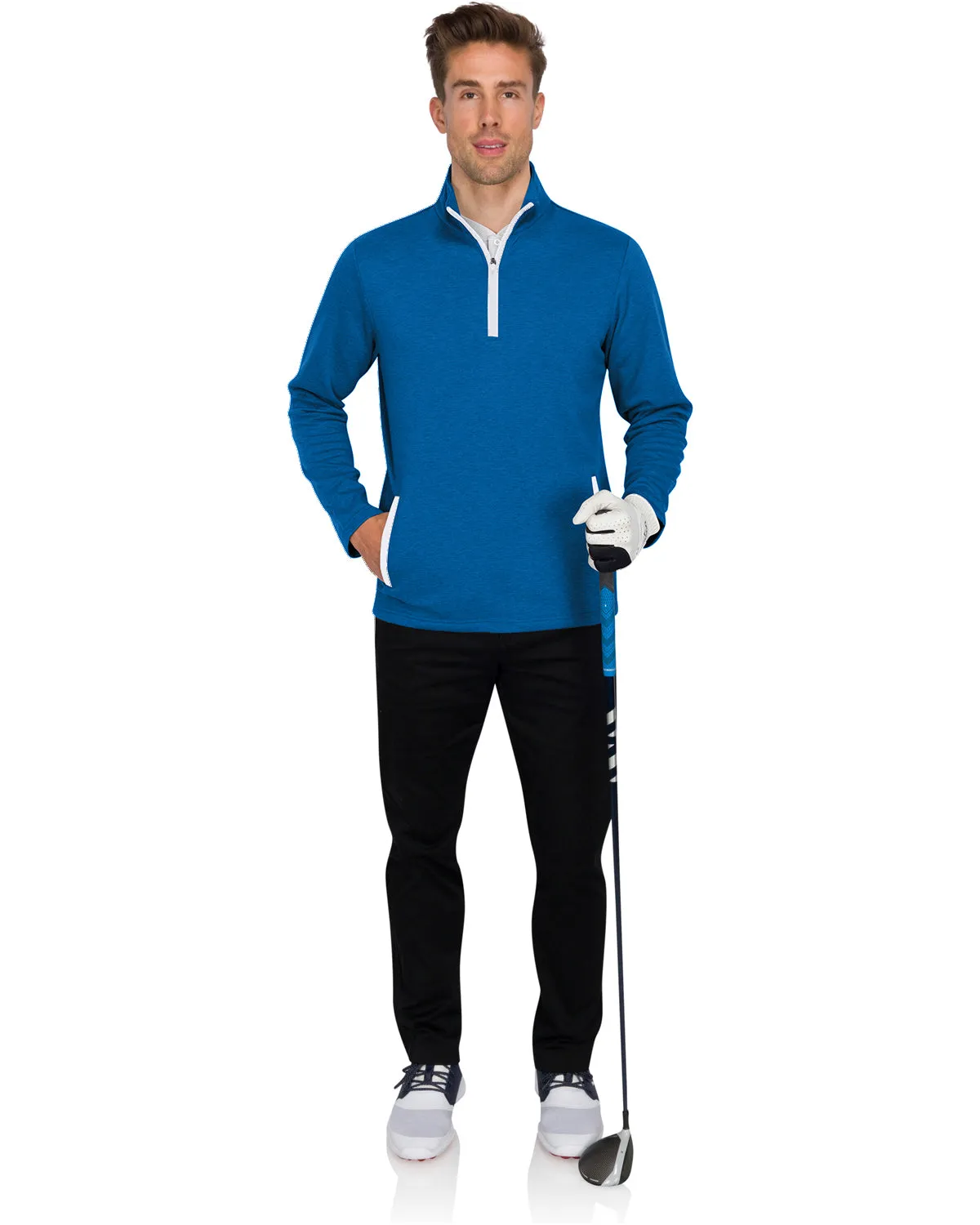 Extreme Deals - Half Zip Golf Pullover with Pockets