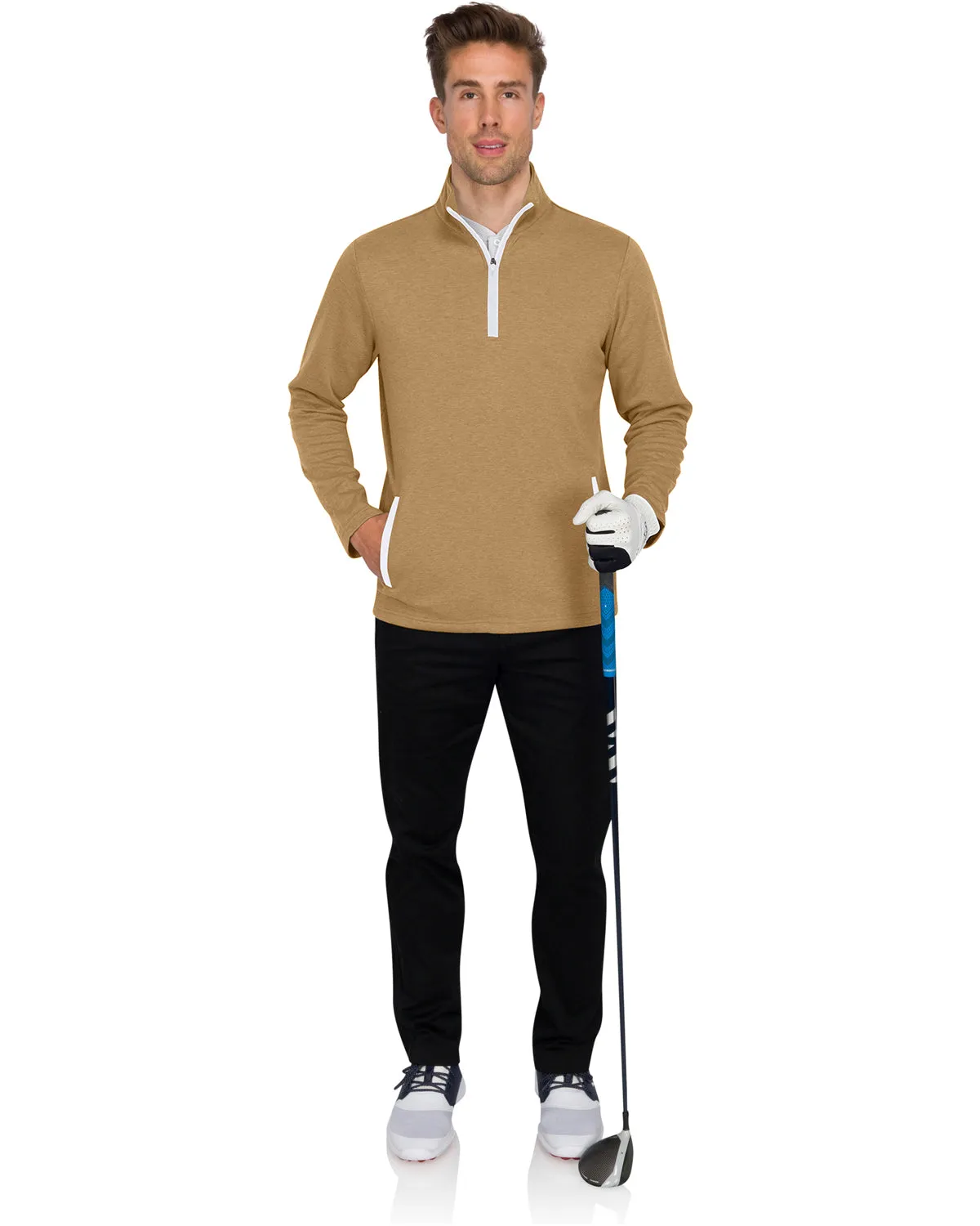 Extreme Deals - Half Zip Golf Pullover with Pockets