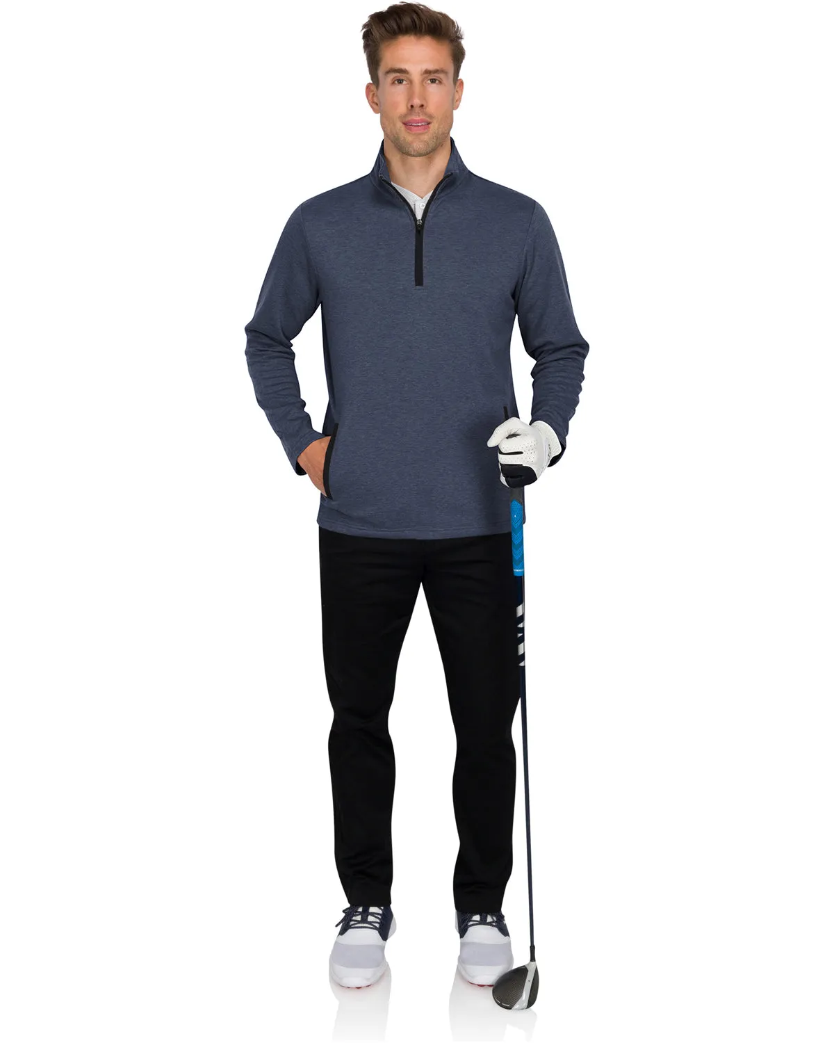 Extreme Deals - Half Zip Golf Pullover with Pockets