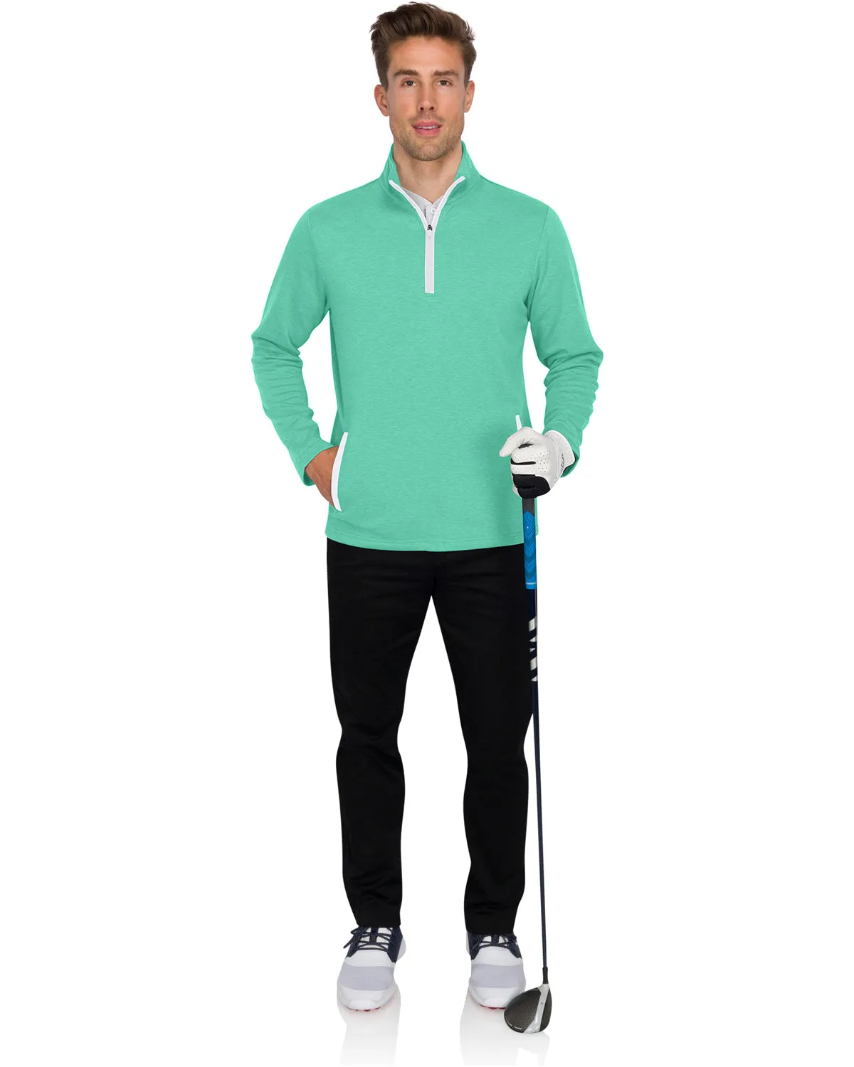 Extreme Deals - Half Zip Golf Pullover with Pockets