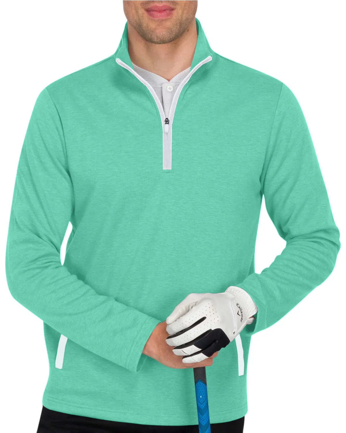 Extreme Deals - Half Zip Golf Pullover with Pockets