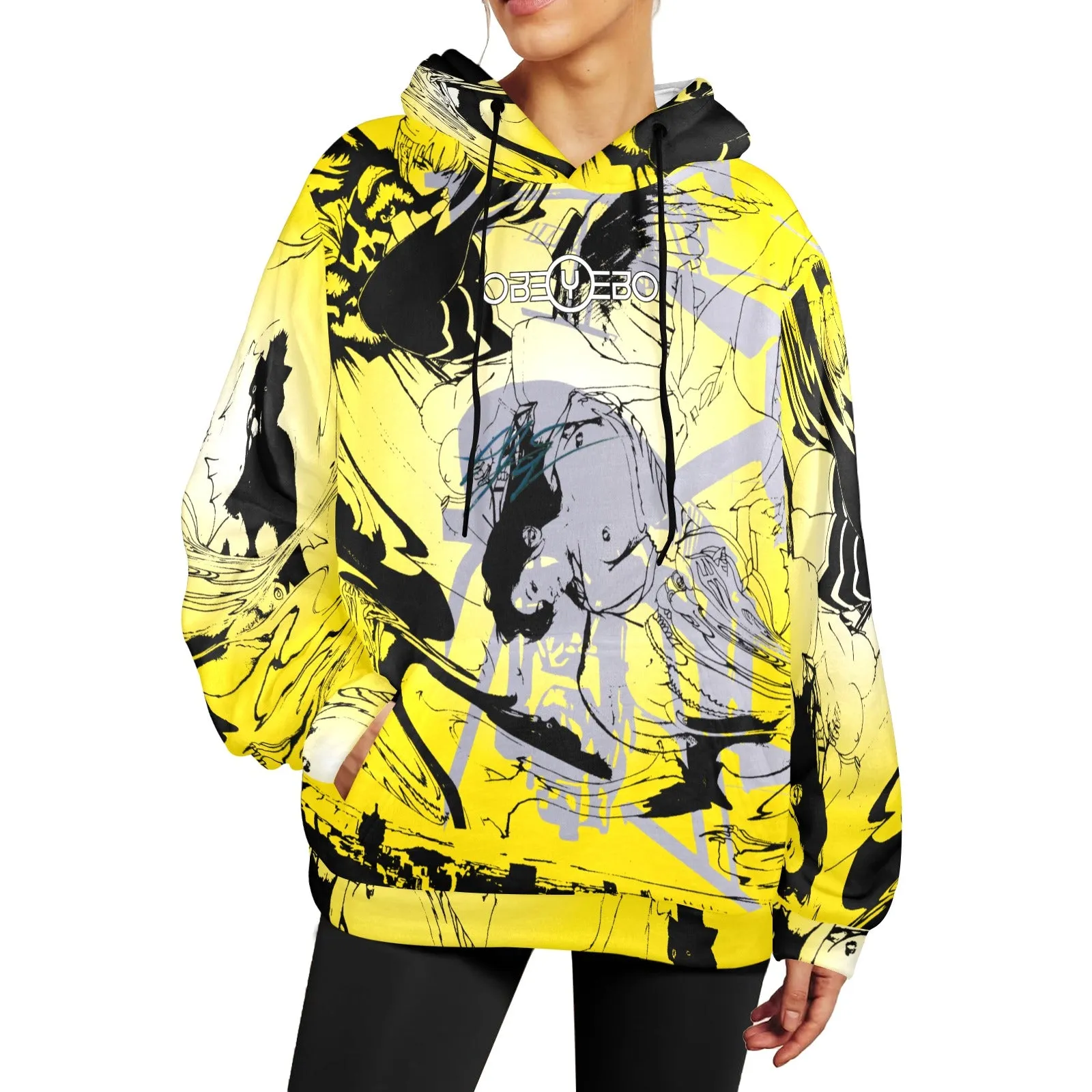 Falling Angel Women's Flannel Hoodie