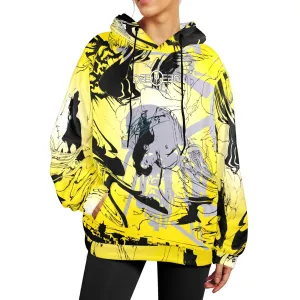 Falling Angel Women's Flannel Hoodie