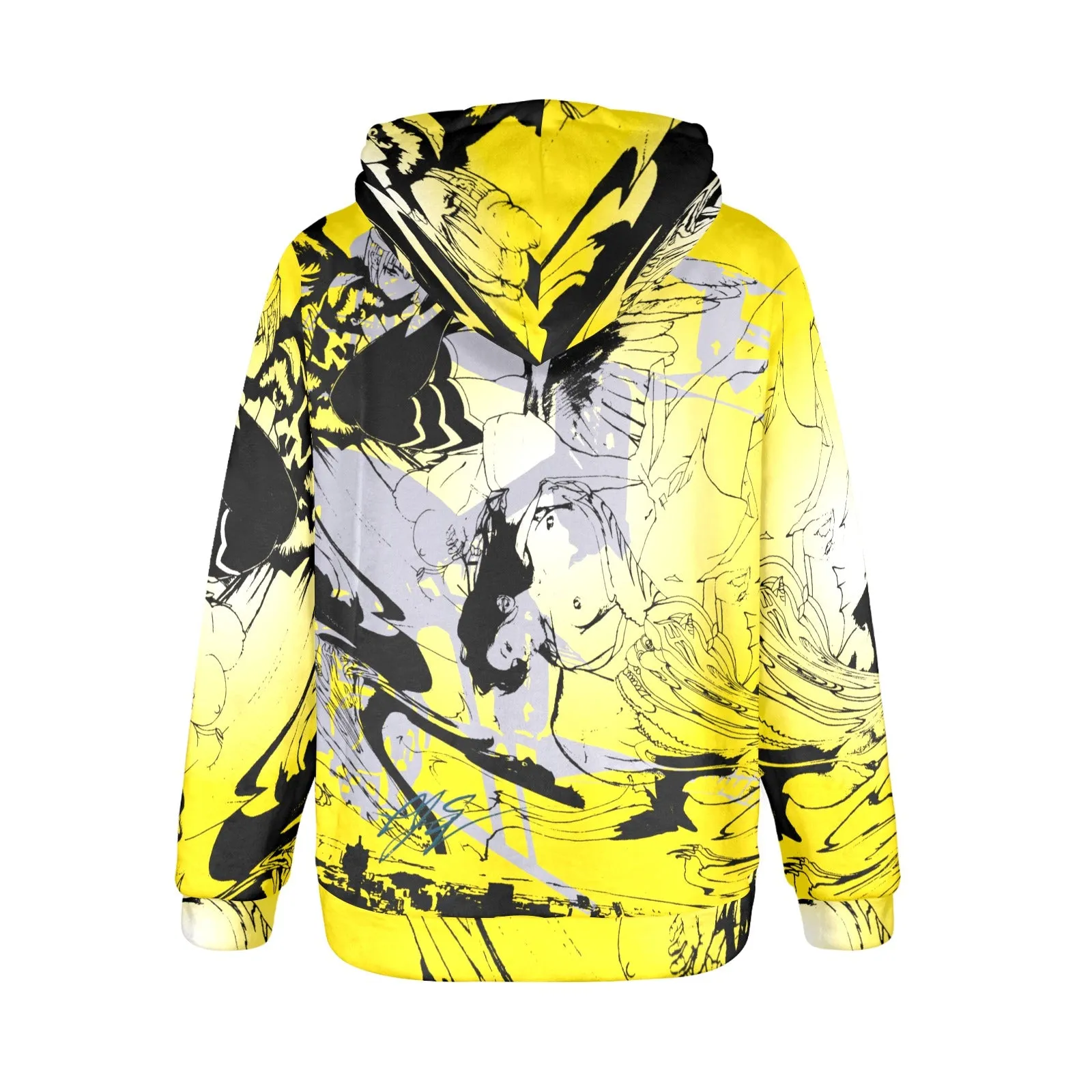 Falling Angel Women's Flannel Hoodie