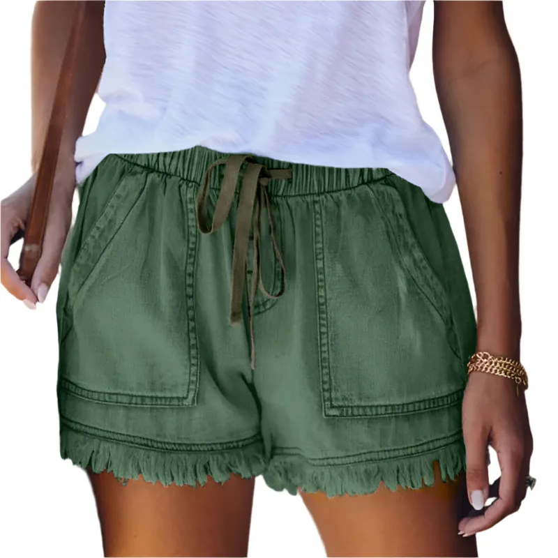 Faye | High-Waist Denim Shorts