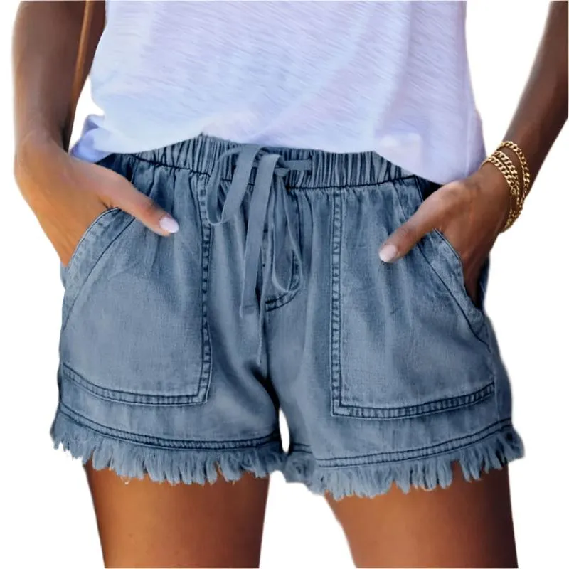 Faye | High-Waist Denim Shorts