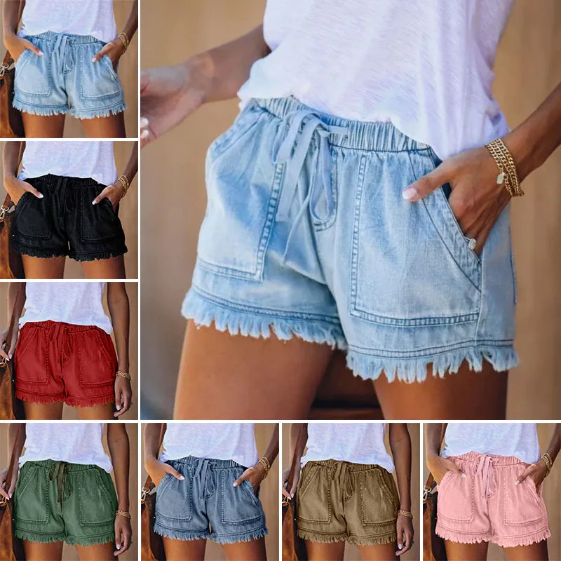 Faye | High-Waist Denim Shorts