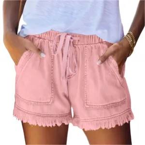 Faye | High-Waist Denim Shorts