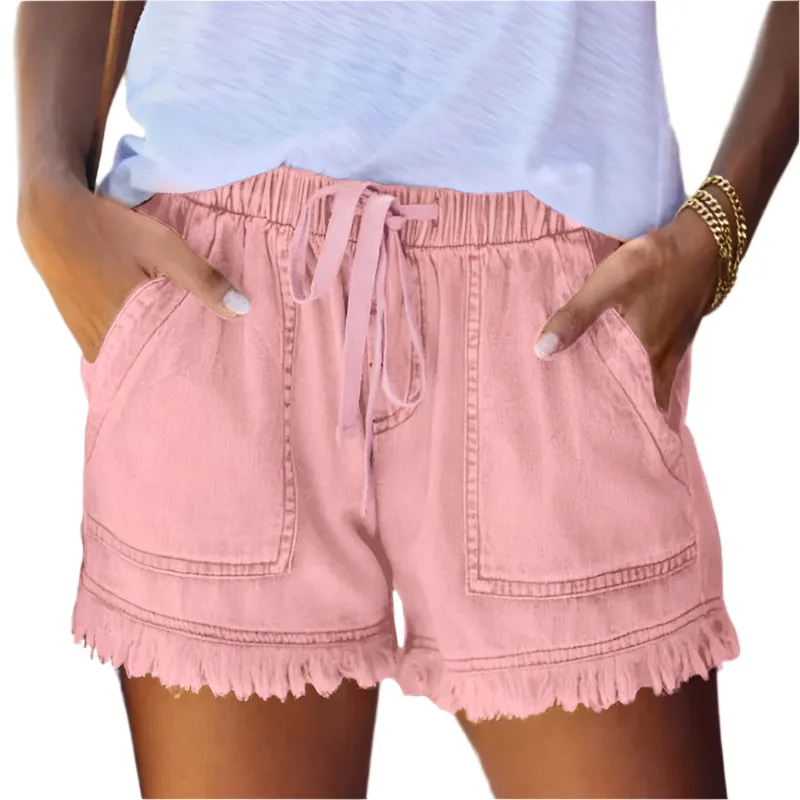 Faye | High-Waist Denim Shorts