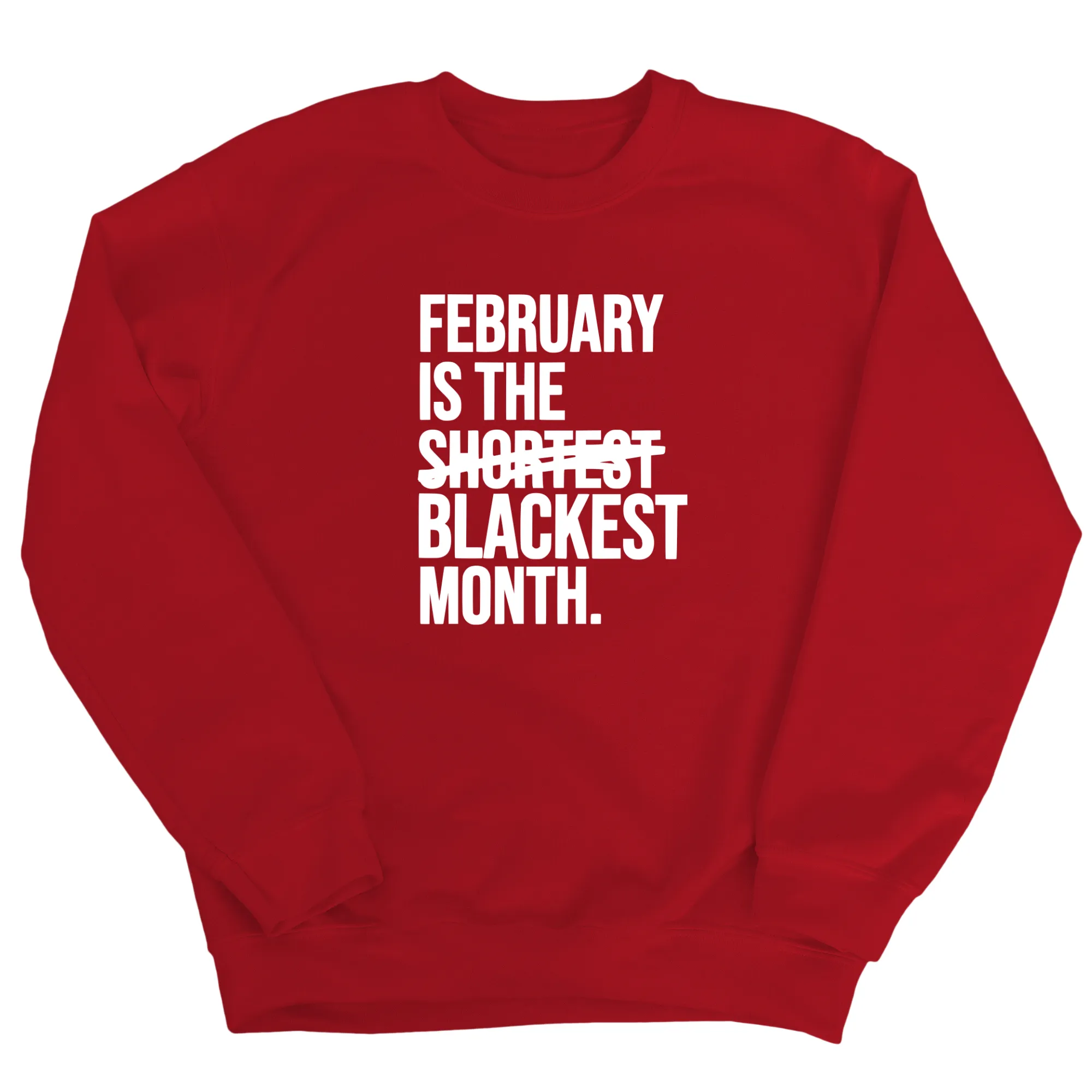February is the Blackest Month Unisex Sweatshirt