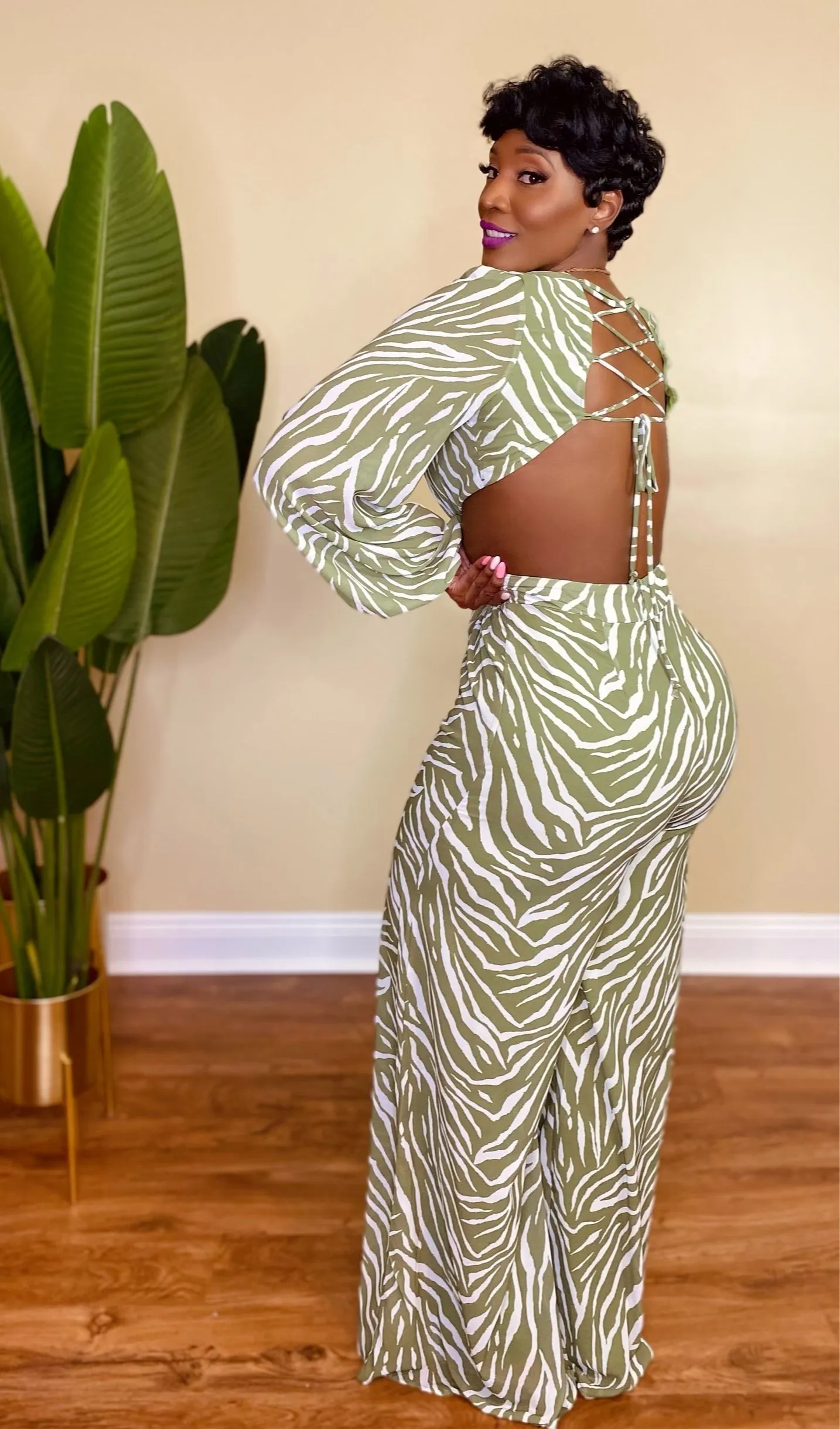 FIERCE HOTTIE JUMPSUIT (GREEN)