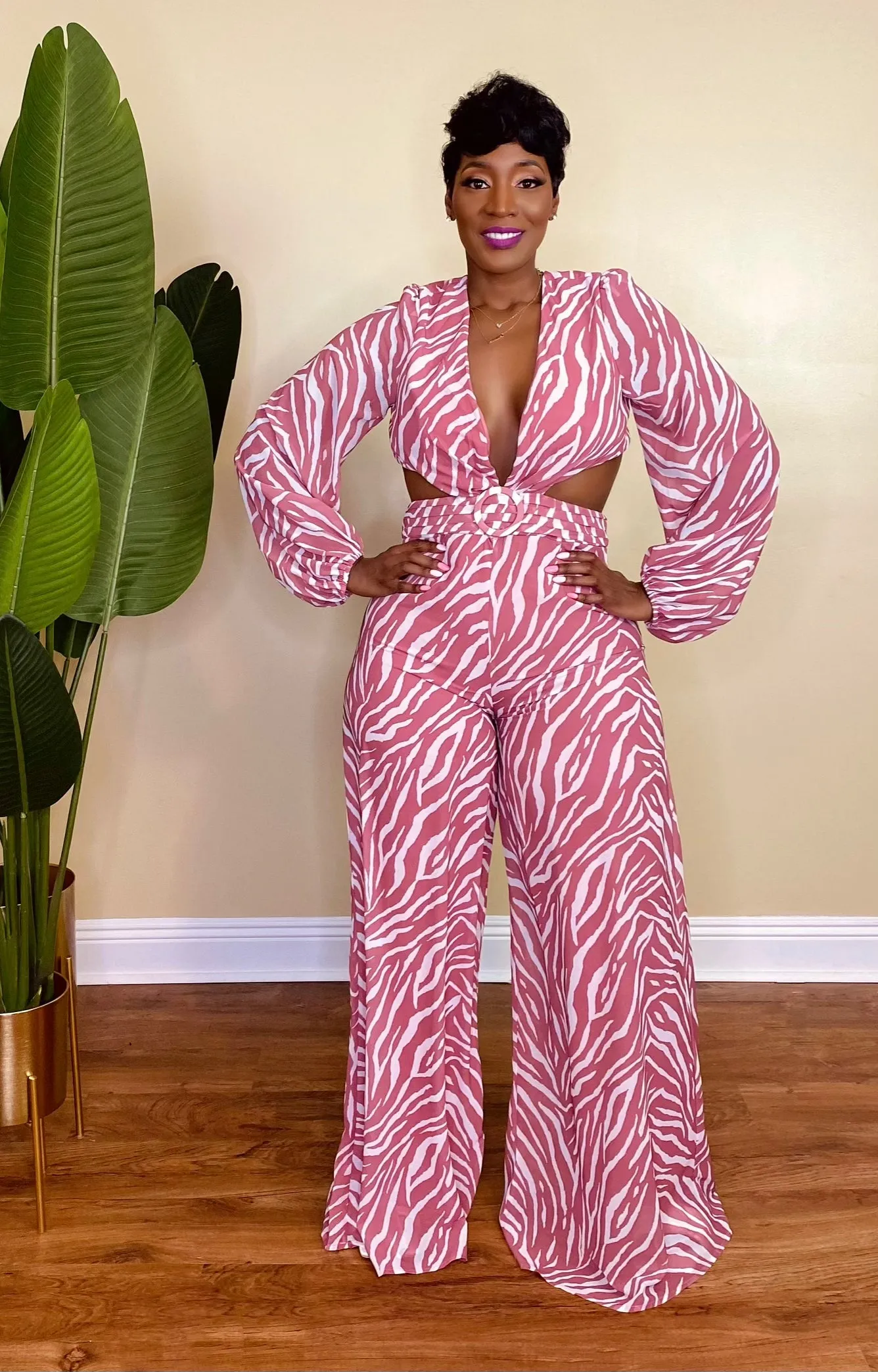 FIERCE HOTTIE JUMPSUIT (MAUVE)