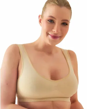 Final Sale Clearance Shapengo Throw-on Wirefree Bra