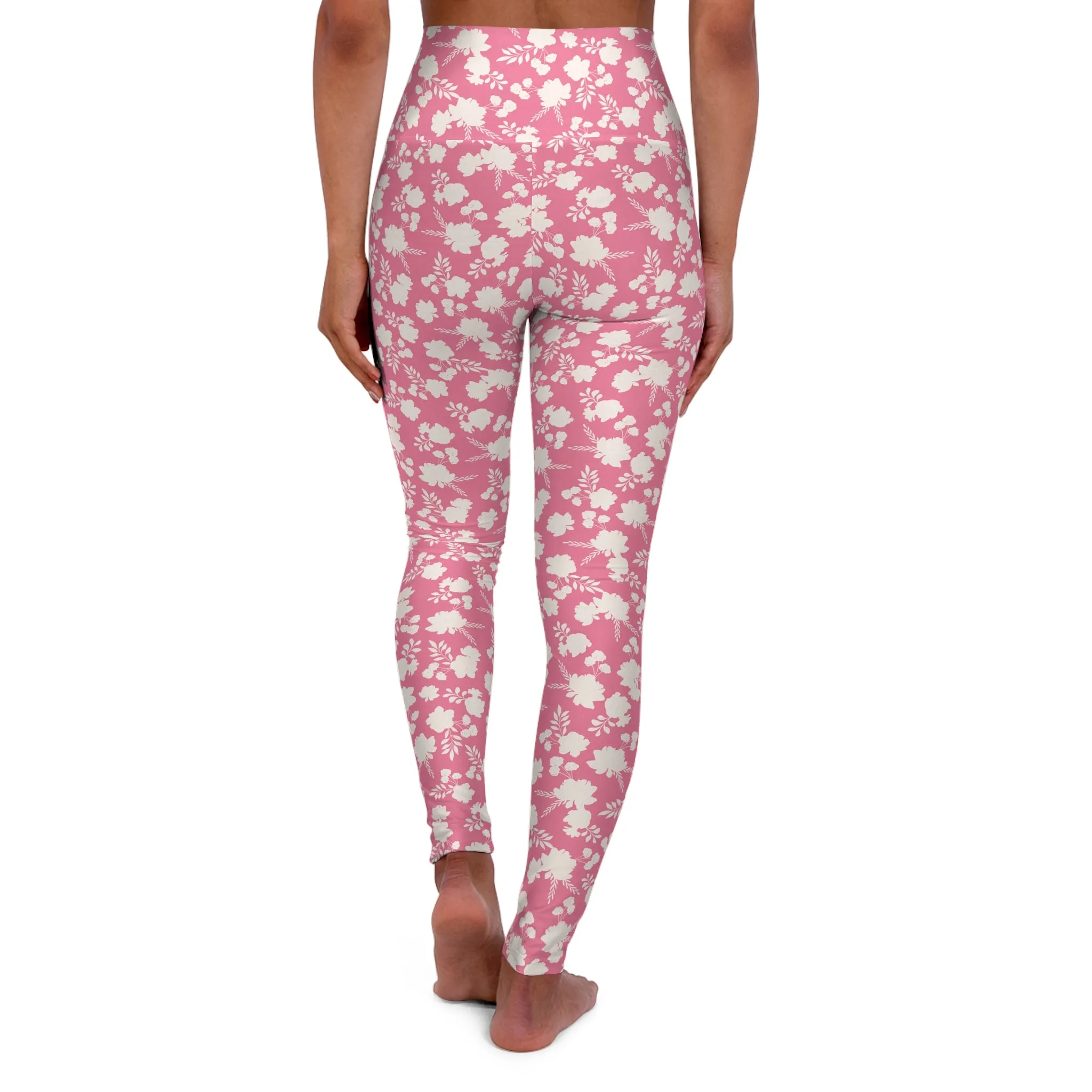 Floral High Waisted Yoga Leggings - Comfort Fit for Active Lifestyles