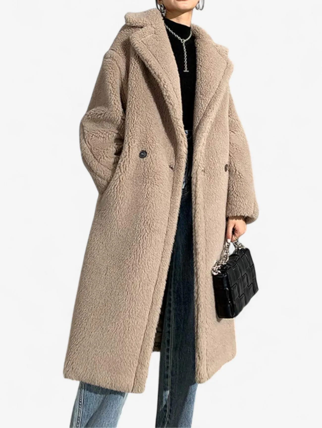 Foxes | Women’s Warm Plush Long Winter Coat
