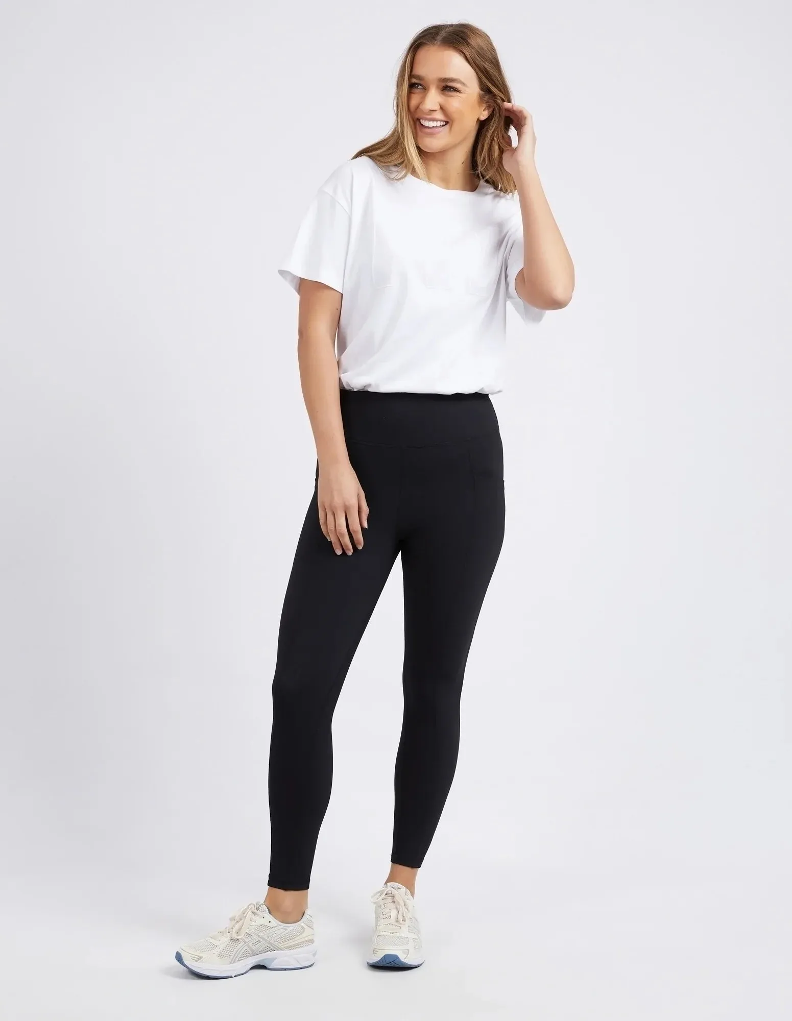 FOXWOOD LUXE RIB LEGGING BLACK