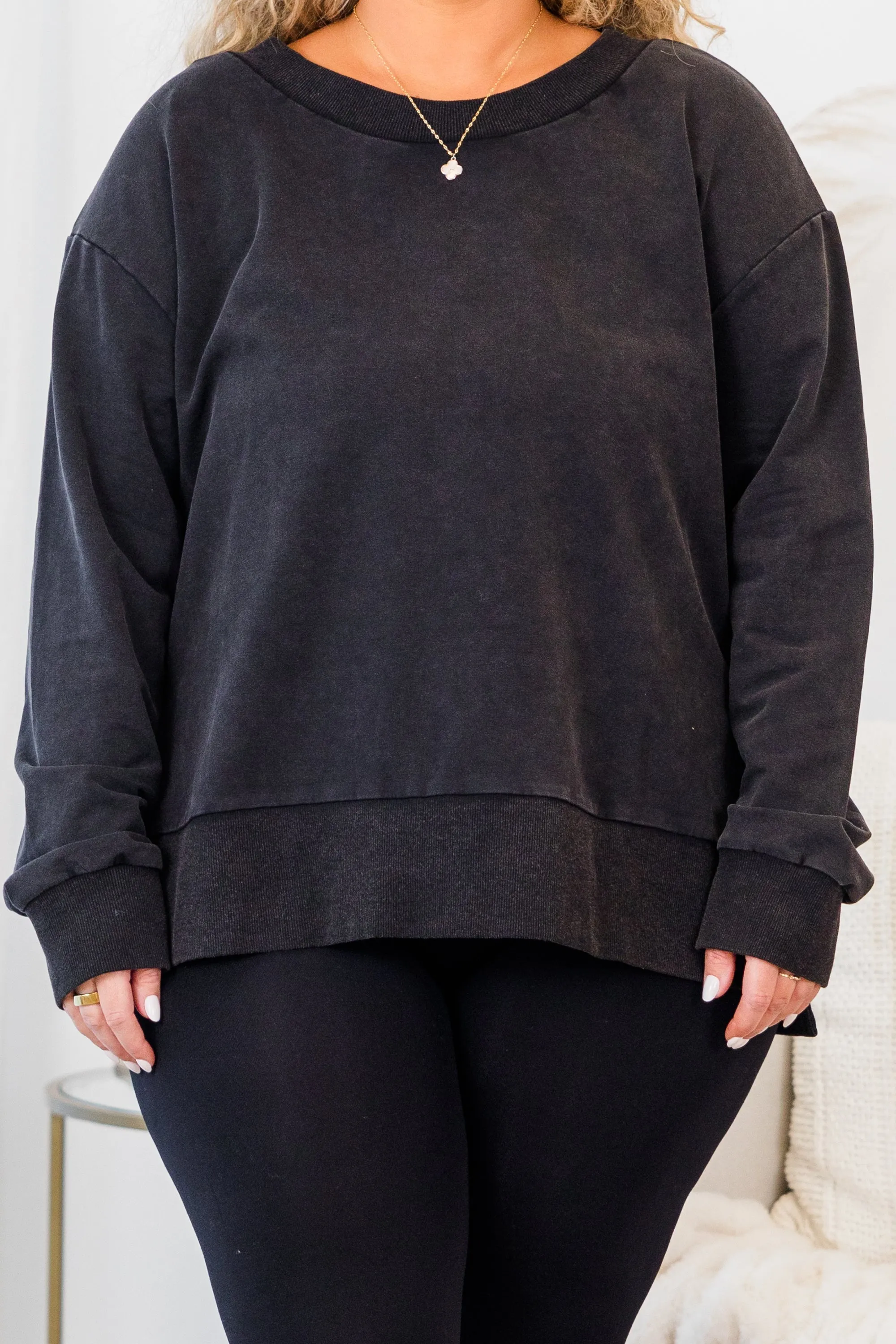 From The Outside Pullover, Black