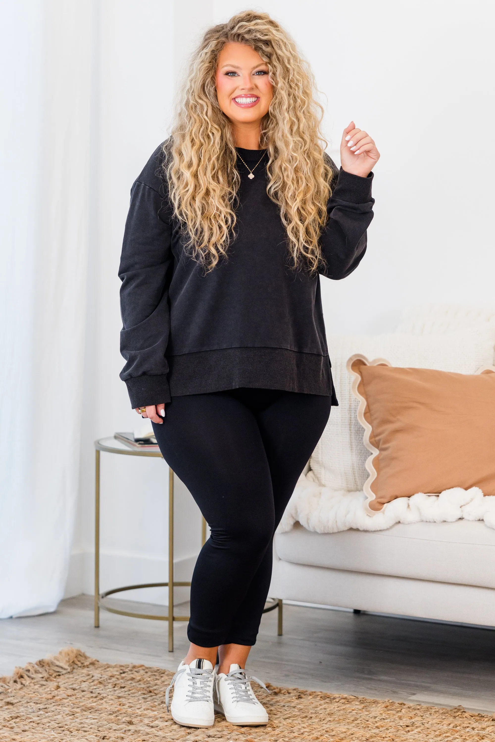 From The Outside Pullover, Black