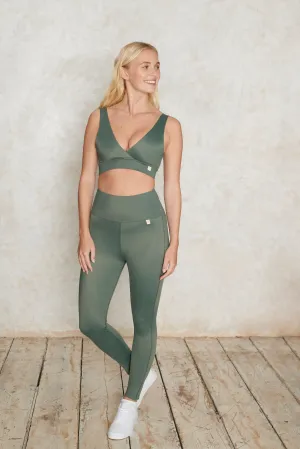 Full-length leggings in forest